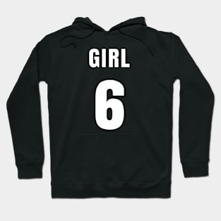 GIRL NUMBER 6 FRONT-PRINT Hoodie